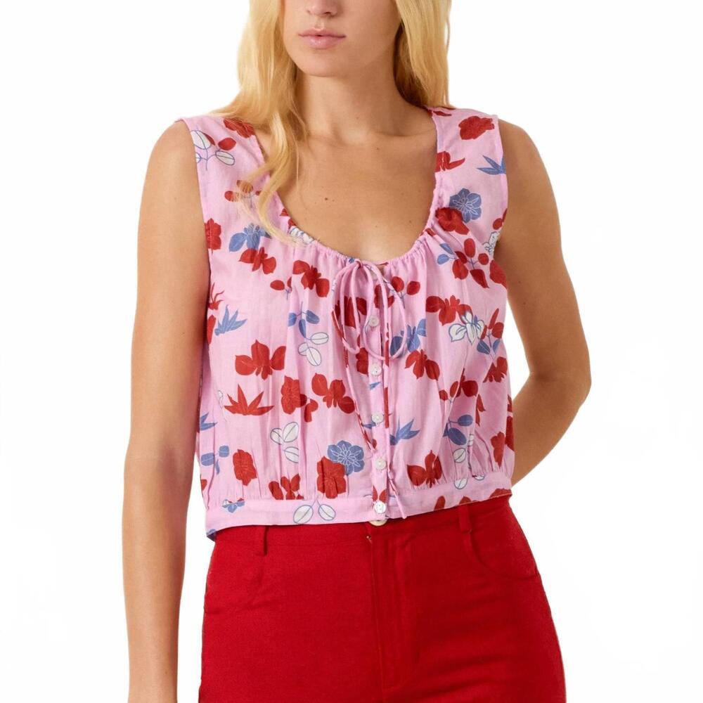 NEW ALIX OF BOHEMIA nova tutu bloom shirt in light pink